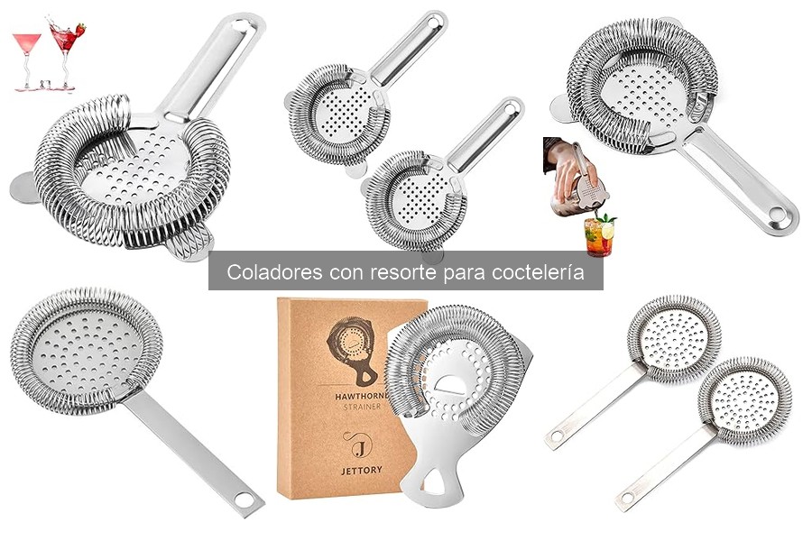 Mantenimiento de coladores con resorte para coctelería