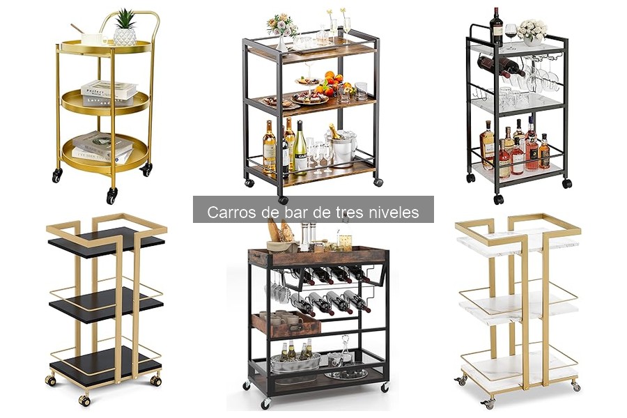 Mantenimiento eficiente de carros de bar de tres niveles