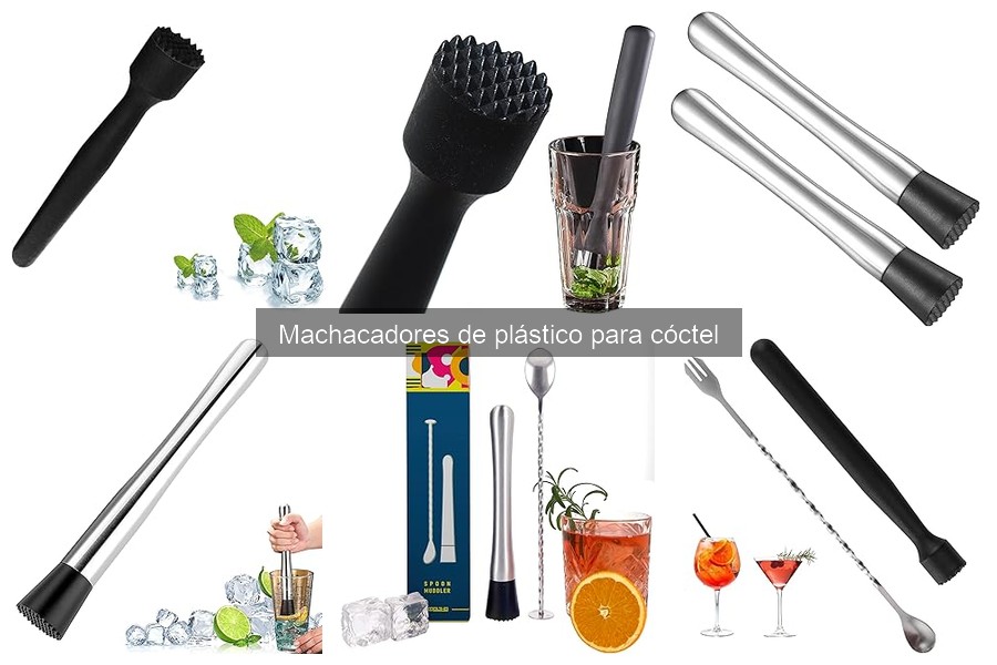 Mantenimiento y cuidado de machacadores de plástico para cócteles