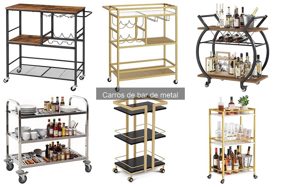 Mantenimiento y limpieza de carros de bar de metal