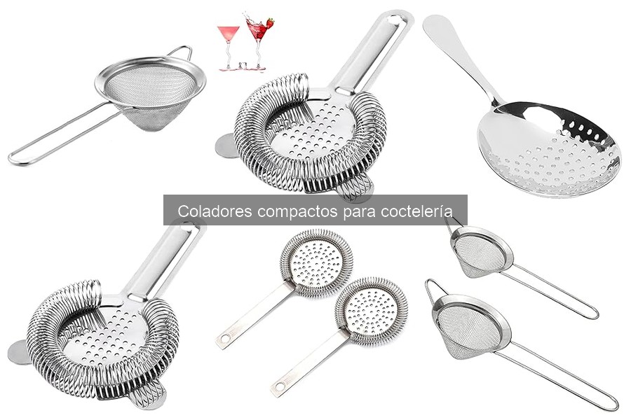 Mantenimiento y limpieza de coladores compactos para coctelería