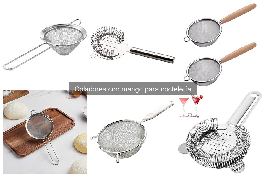 Mantenimiento y limpieza de coladores con mango para coctelería