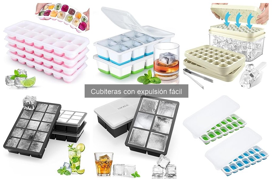 Mantenimiento y limpieza de cubiteras con expulsión fácil