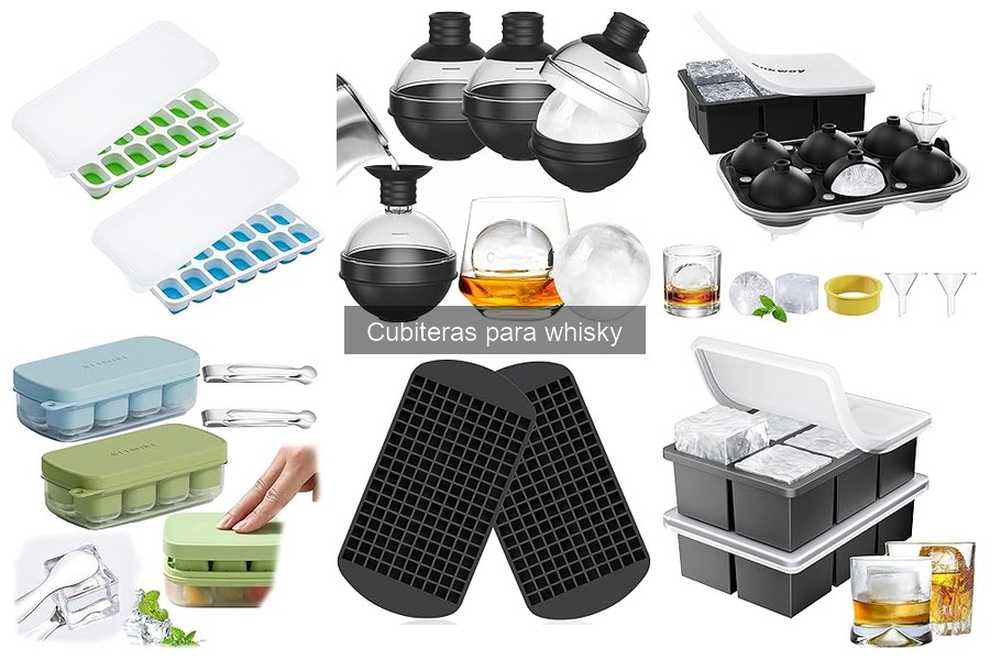 Mantenimiento y limpieza de cubiteras para whisky