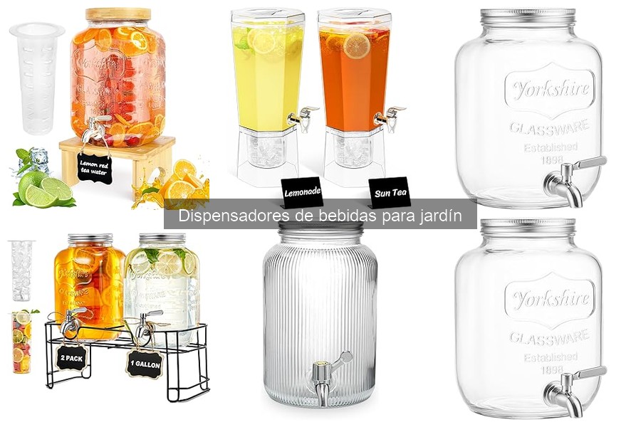 Mantenimiento y limpieza de dispensadores de bebidas en jardín