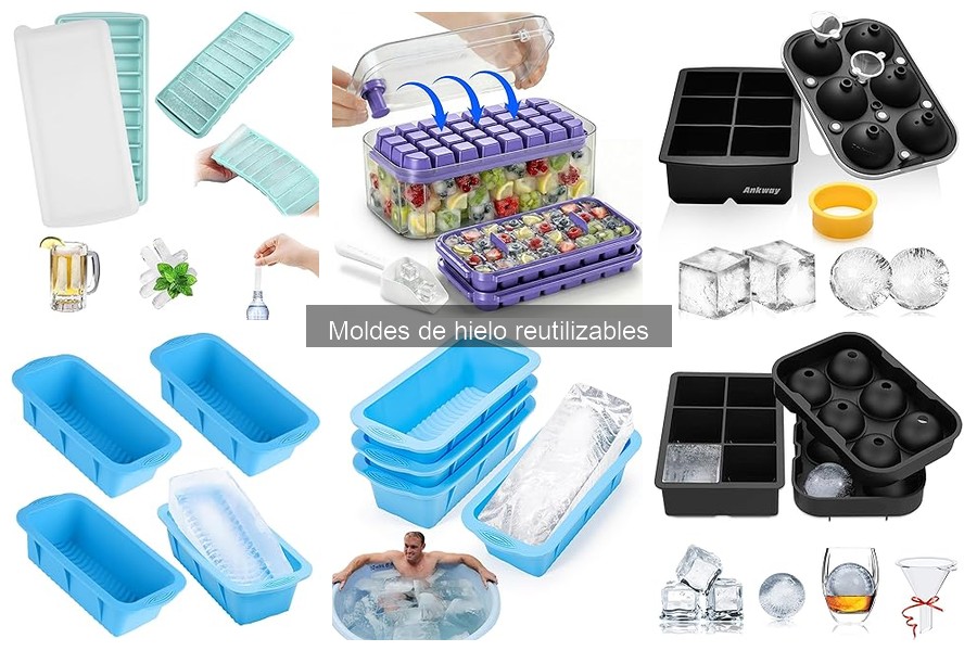 Mantenimiento y limpieza de moldes de hielo reutilizables