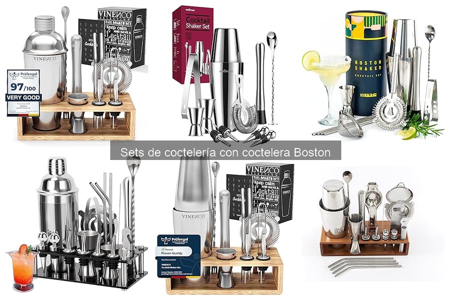 Mantenimiento y limpieza de sets de coctelería Boston