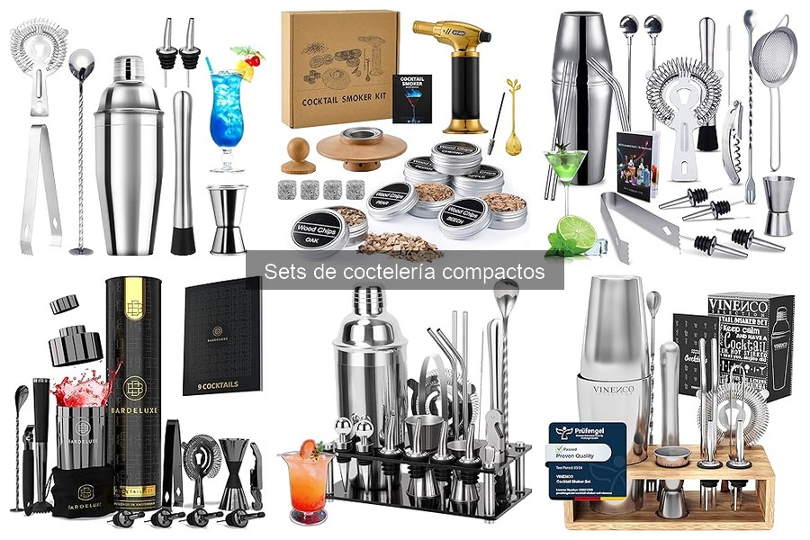 Mantenimiento y limpieza de sets de coctelería compactos