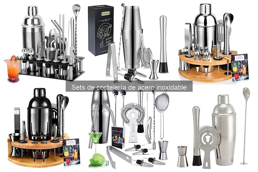 Mantenimiento y limpieza de sets de coctelería de acero inoxidable