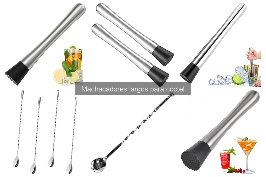 Mantenimiento y limpieza de un machacador largo de cóctel