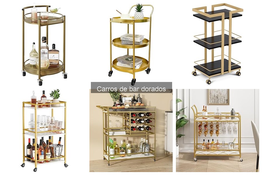 Materiales de los Carros de Bar Dorados: Guía Completa