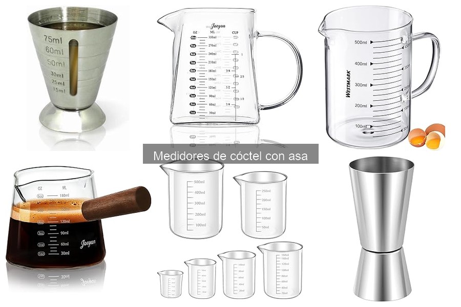 ¿Medidores de cóctel con asa o sin asa? Comparativa 2023
