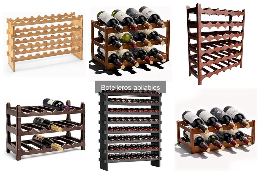 Mejores botelleros apilables para espacios pequeños