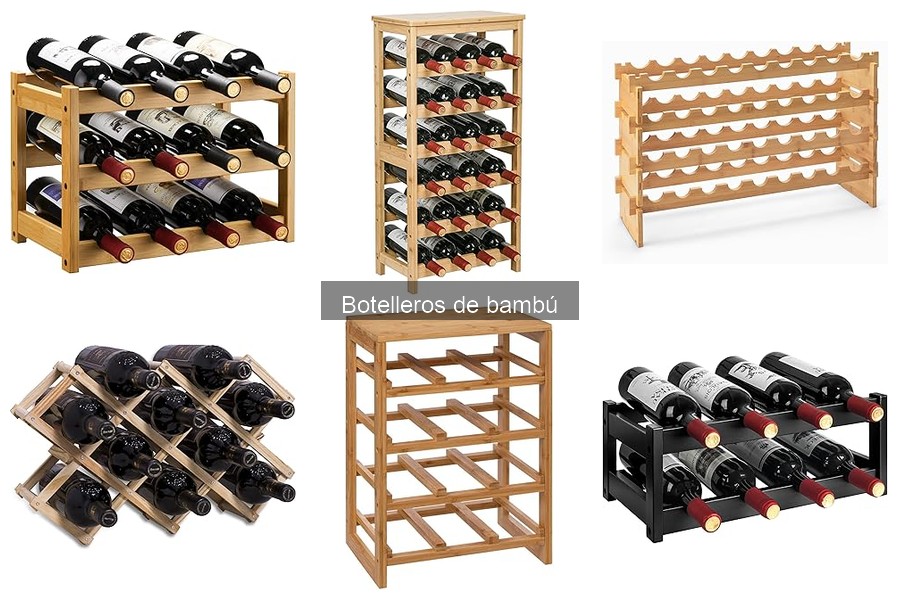 Mejores botelleros de bambú para espacios pequeños