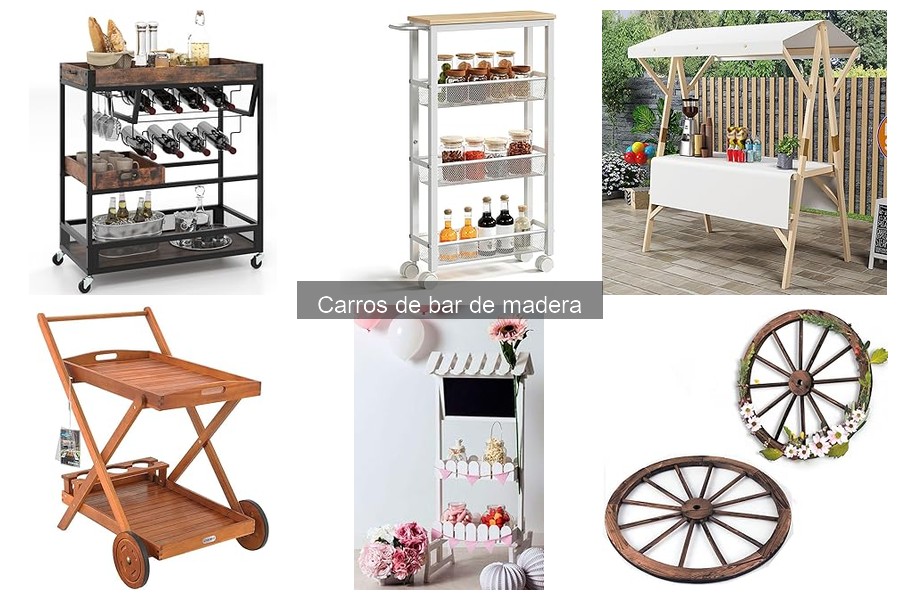 Mejores carros de bar de madera para tu hogar en 2023