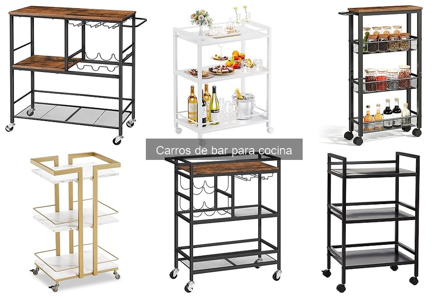 Mejores carros de bar para cocinas pequeñas: comparativa