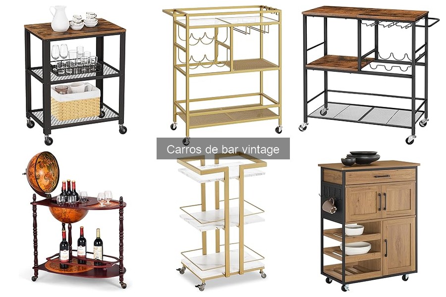 Mejores carros de bar vintage para espacios pequeños