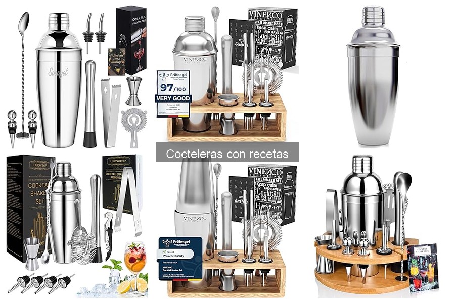 Mejores cocteleras con recetas para bar en casa