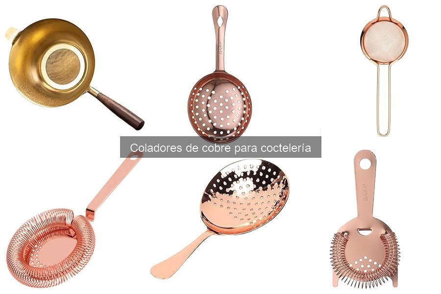 Mejores coladores de cobre para coctelería 2023: comparativa