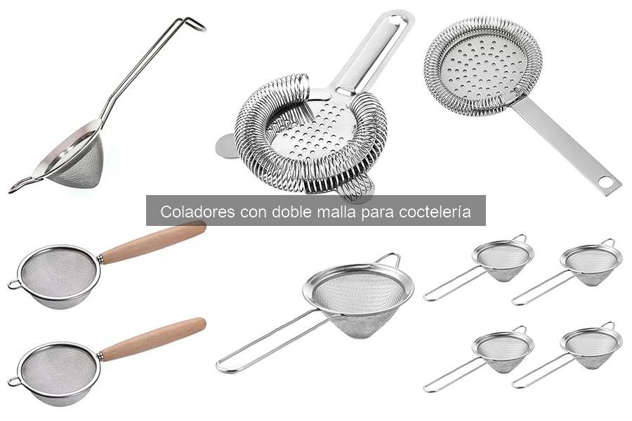 Mejores coladores de doble malla para coctelería 2023