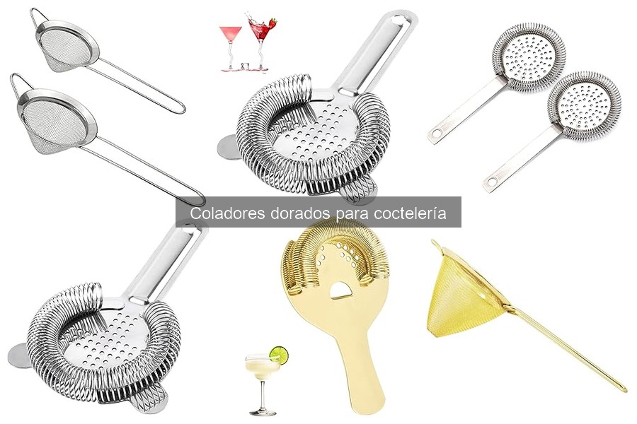 Mejores coladores dorados para coctelería en 2023