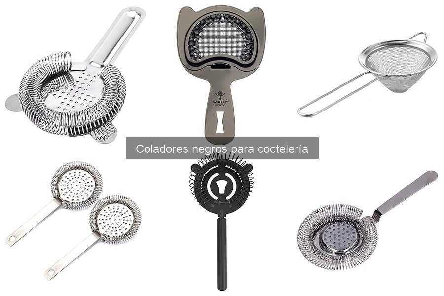 Mejores coladores negros para coctelería en 2023