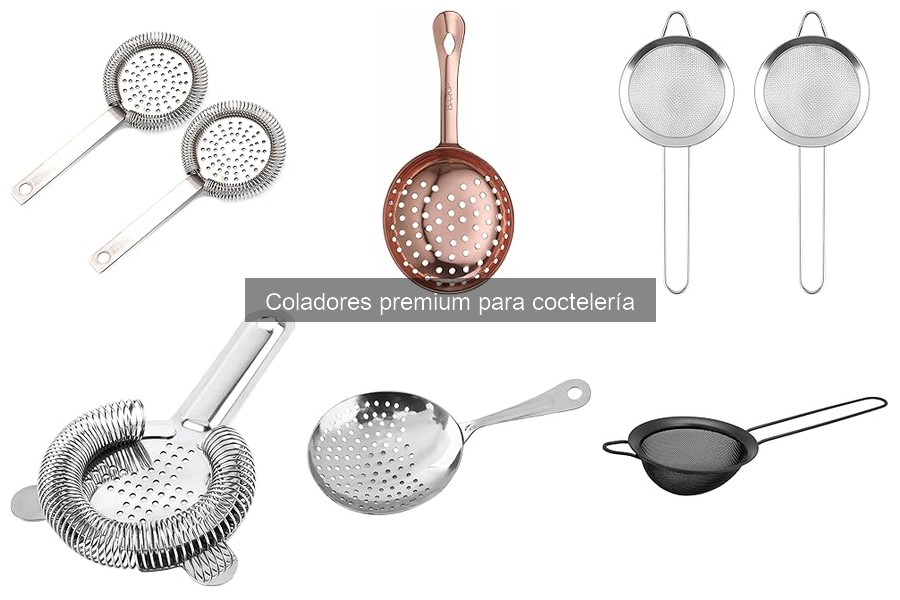 Mejores coladores premium para coctelería: opiniones reales