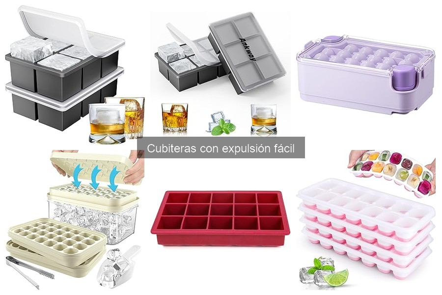 Mejores cubiteras con expulsión fácil para el hogar
