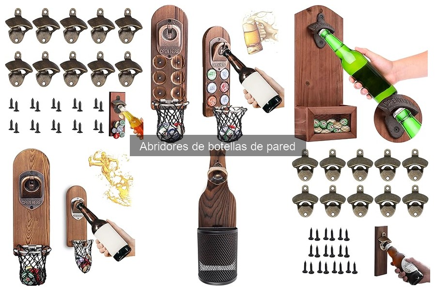 Mejores diseños de abridores de botellas de pared para tu bar