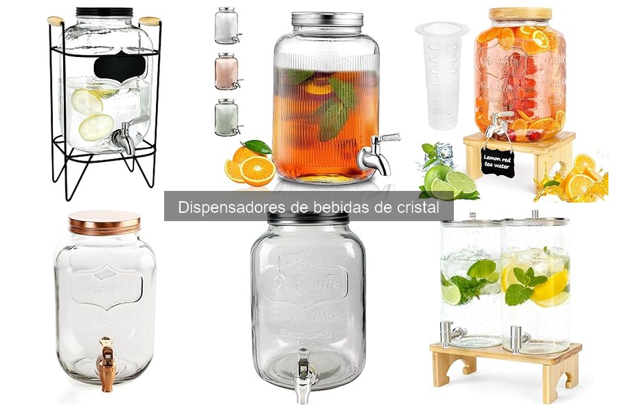 Mejores dispensadores de bebidas de cristal para fiestas