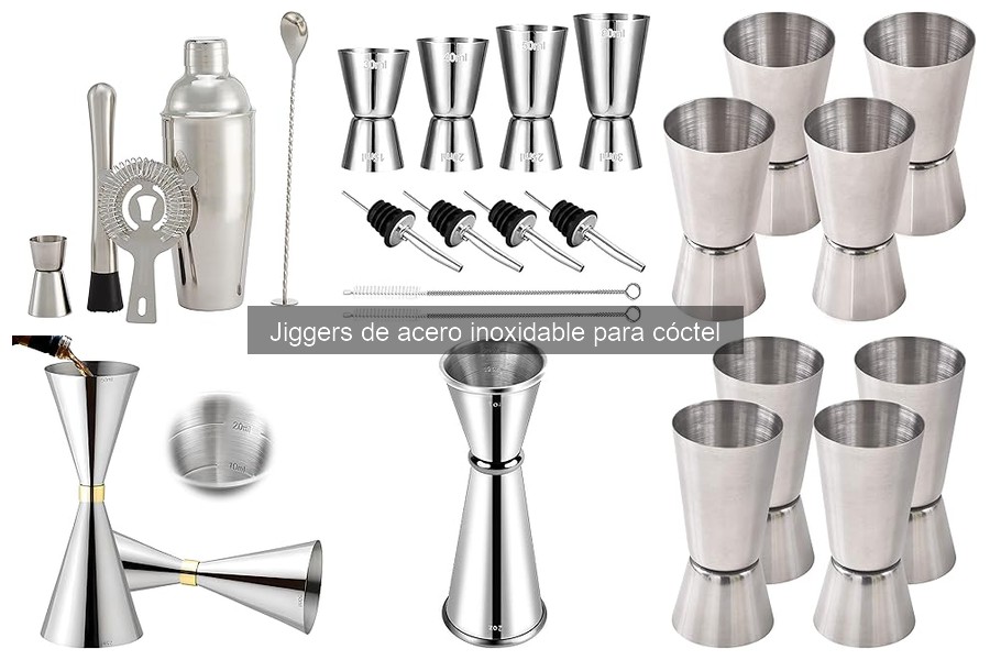 Mejores jiggers de acero inoxidable para cócteles profesionales