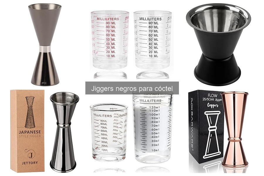 Mejores jiggers negros para cócteles en casa 2023