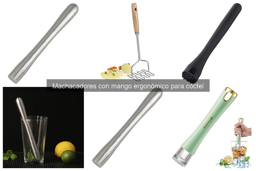 Mejores machacadores ergonómicos para preparar cócteles