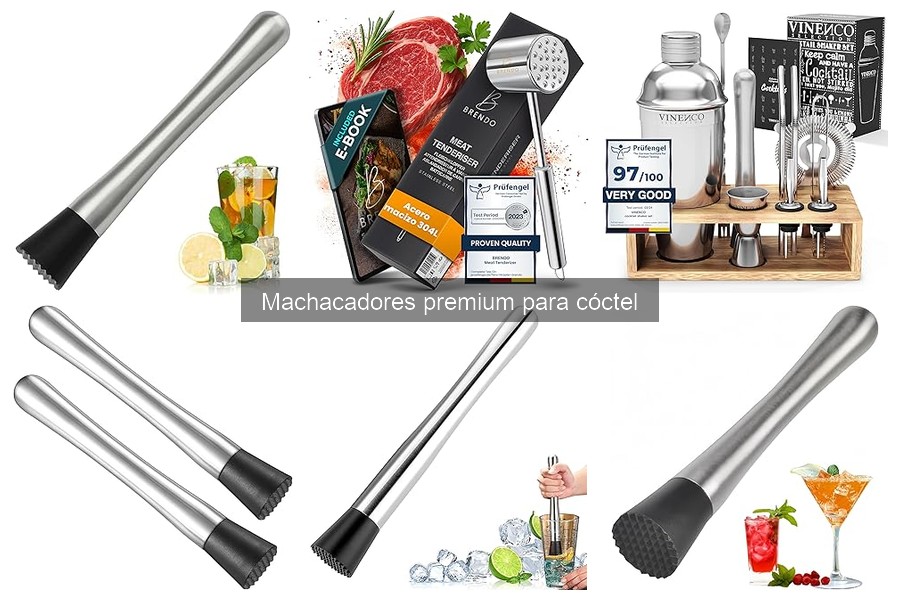 Mejores machacadores premium para cócteles: marcas y precios