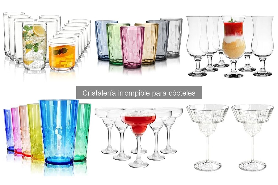 Mejores marcas de cristalería irrompible para cócteles