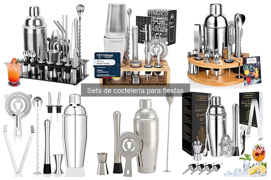Mejores marcas de sets de coctelería para fiestas