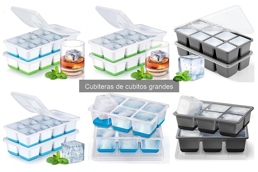 Mejores materiales para cubiteras de cubitos grandes