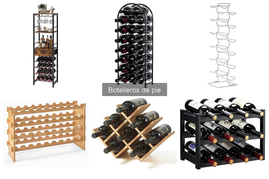 Mejores materiales para un botellero de pie: guía informativa