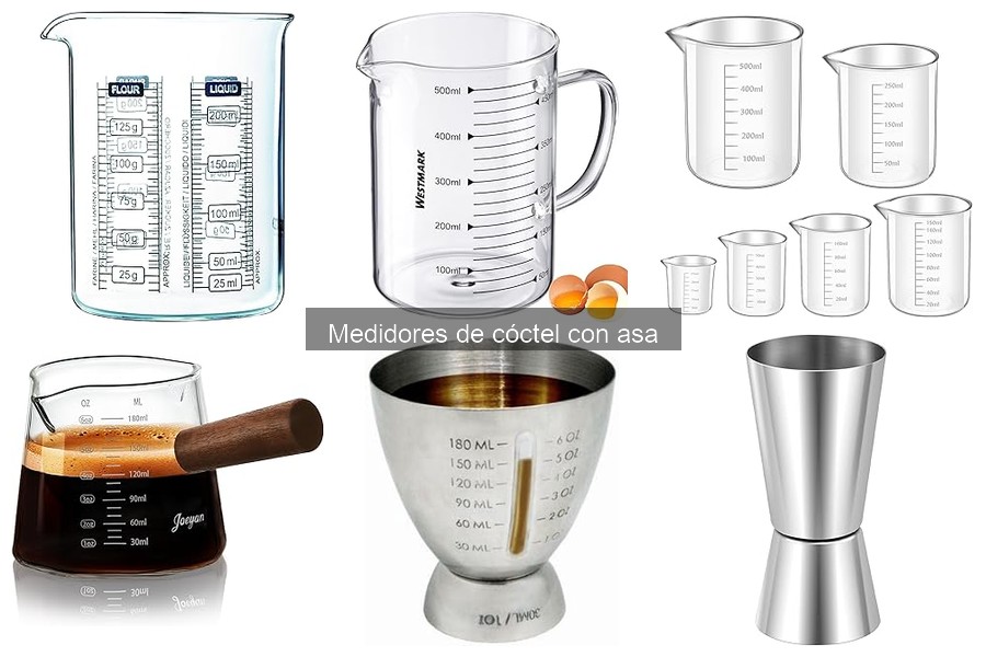 Mejores medidores de cóctel con asa para bartenders profesionales