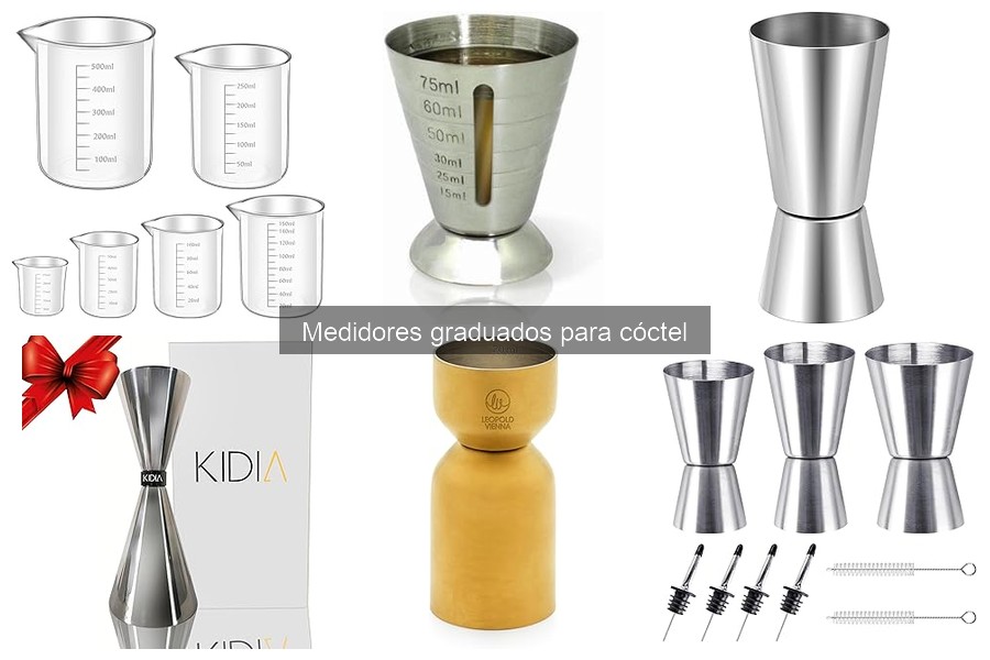 Mejores medidores graduados para principiantes en coctelería