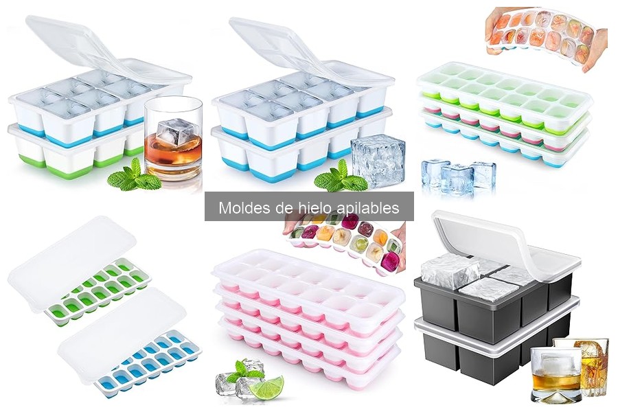 Mejores moldes de hielo apilables para cócteles en casa