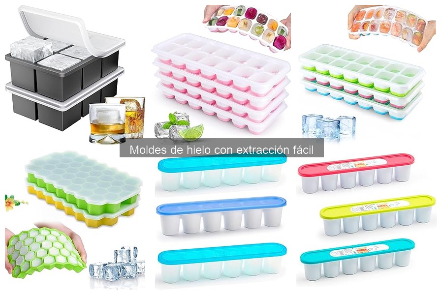 Mejores moldes de hielo con extracción fácil para principiantes
