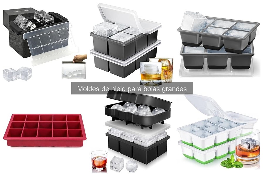 Mejores moldes de hielo para bolas grandes en casa
