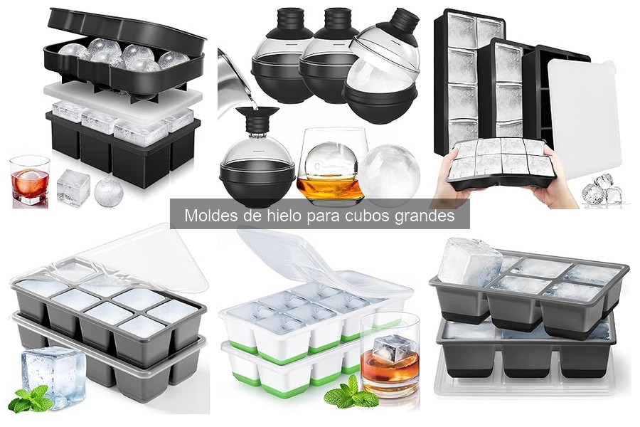 Mejores moldes de hielo para cubos grandes en 2023