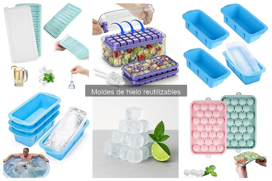 Mejores moldes de hielo reutilizables para cócteles