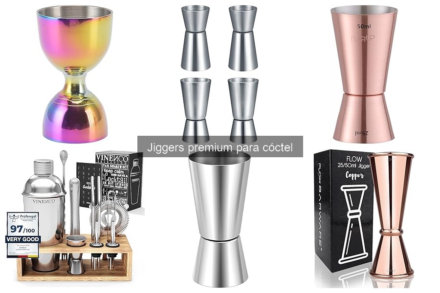 Mejores ofertas para comprar jiggers premium para cóctel