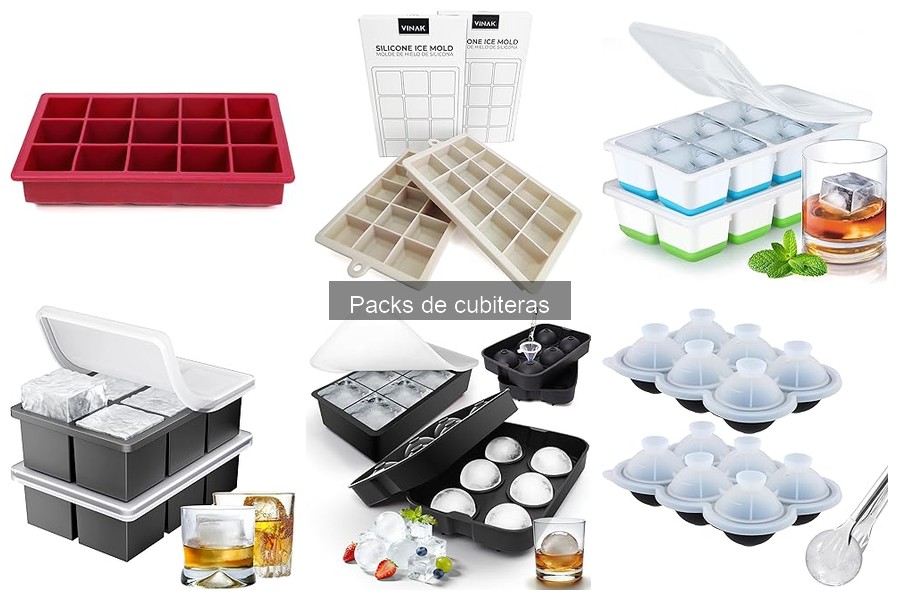 Mejores packs de cubiteras para cócteles en casa