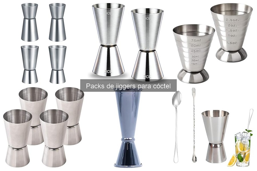 Mejores packs de jiggers para principiantes en coctelería