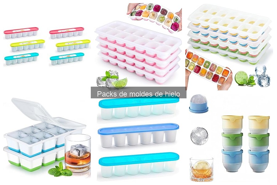 Mejores packs de moldes de hielo para cócteles en casa