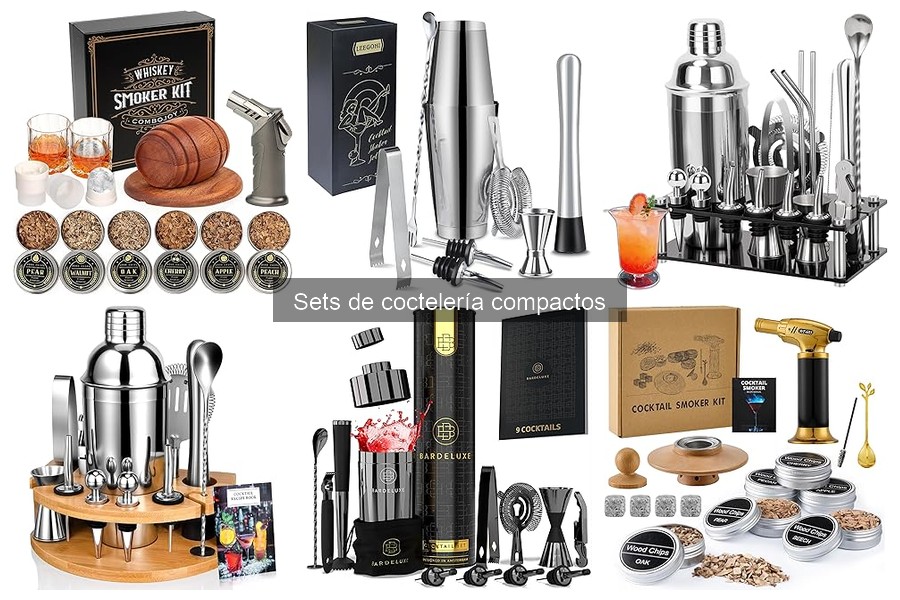 Mejores sets de coctelería compactos para principiantes